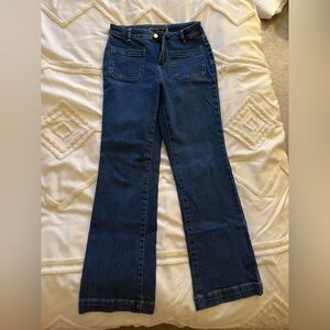 Michael Kors Dark Blue Flare Jeans